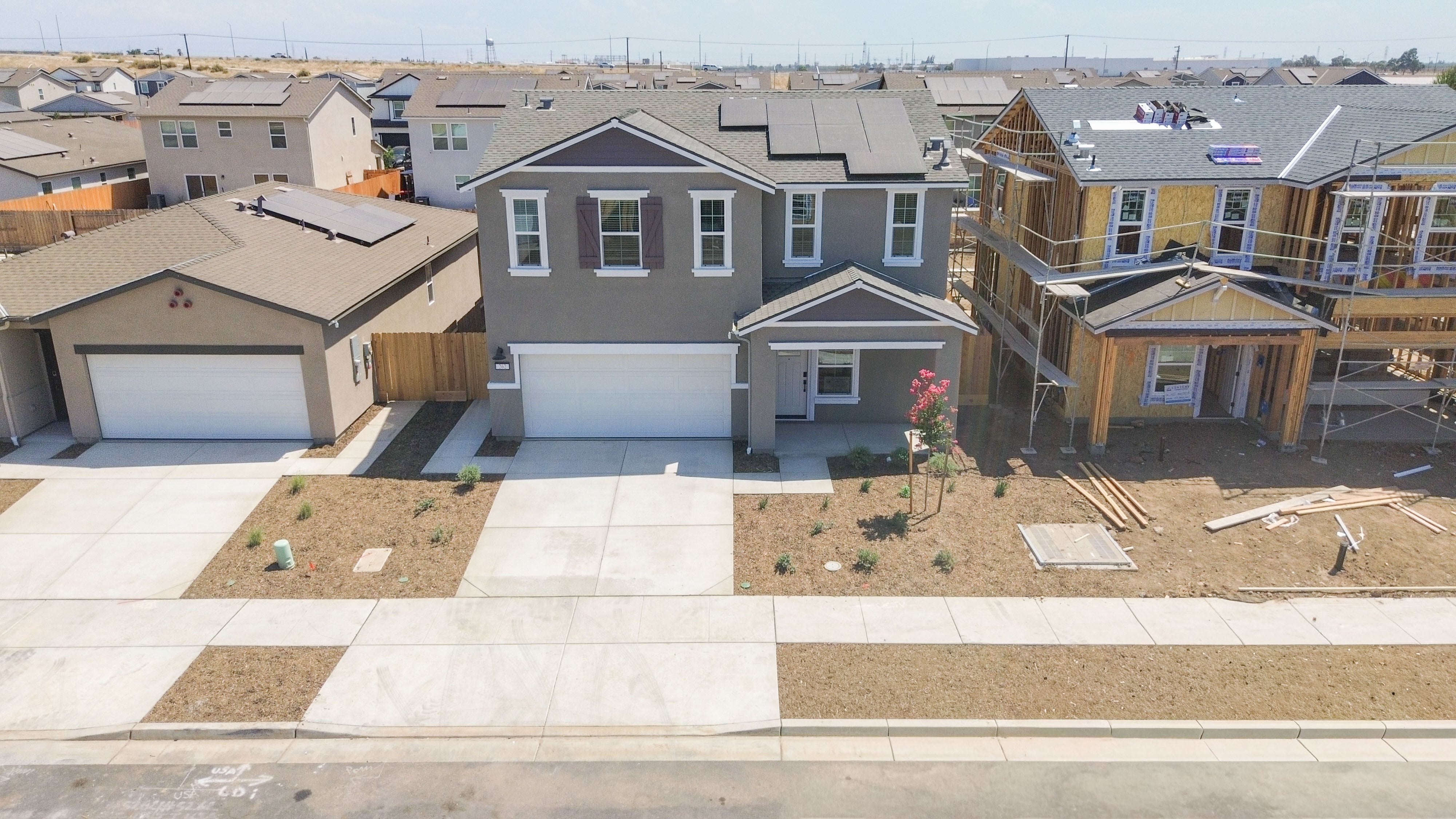 A group of houses.