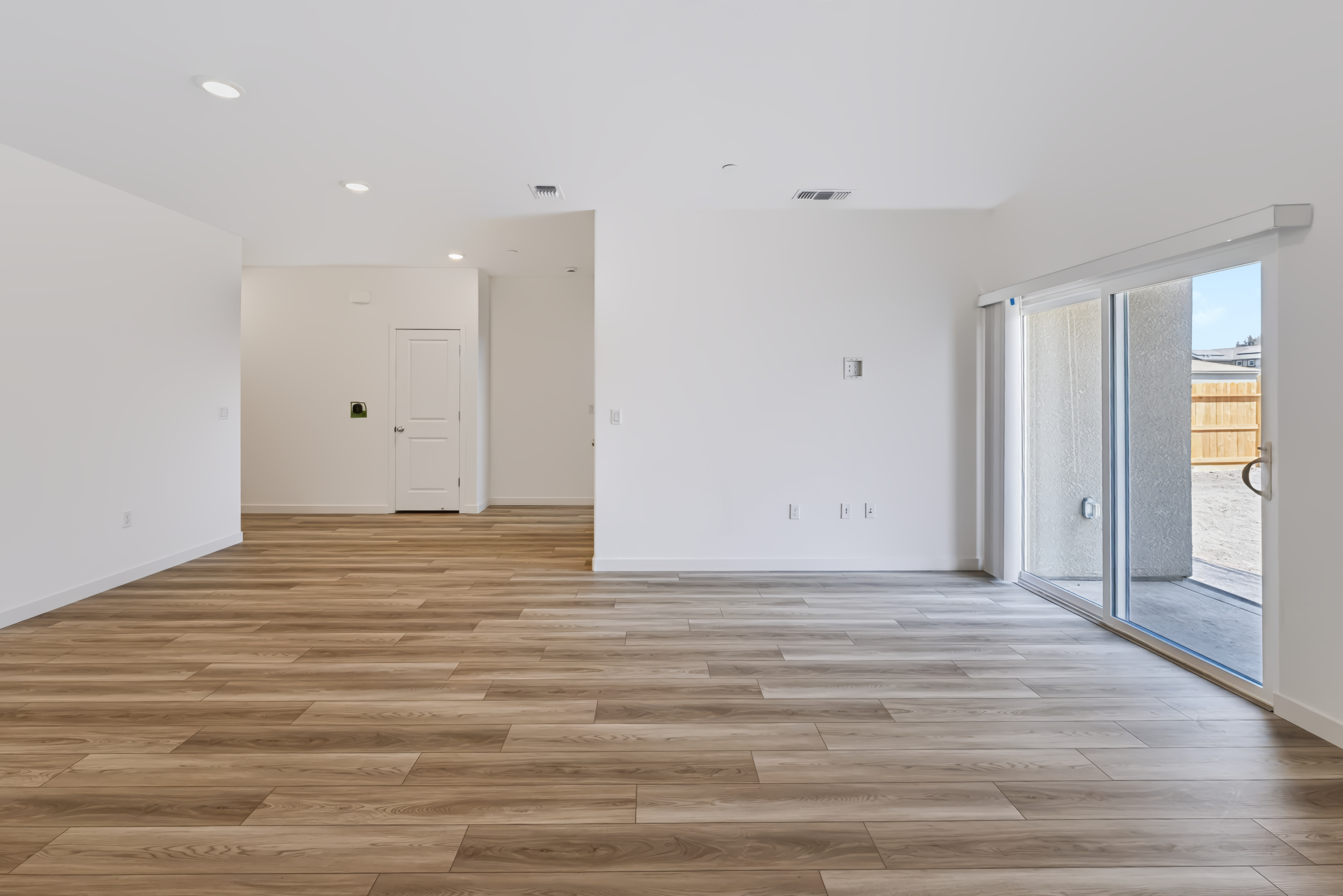 A room with white walls.