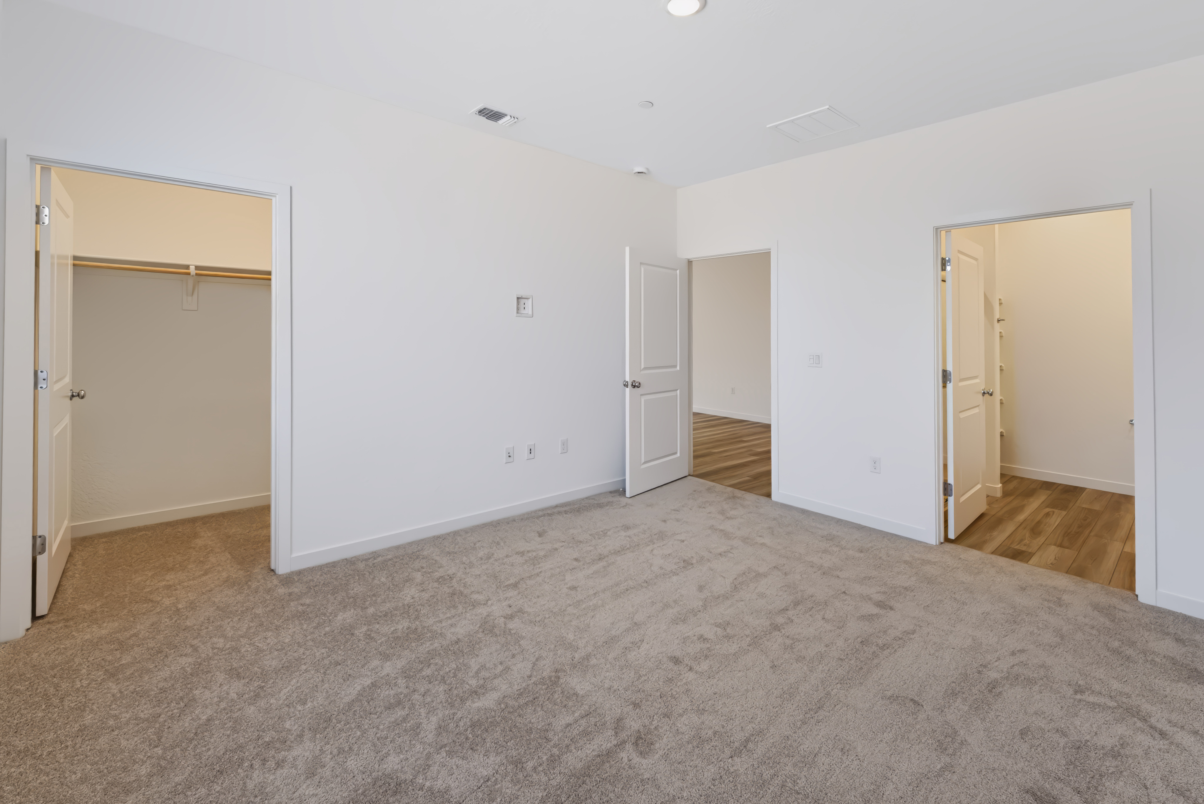 A room with white walls.