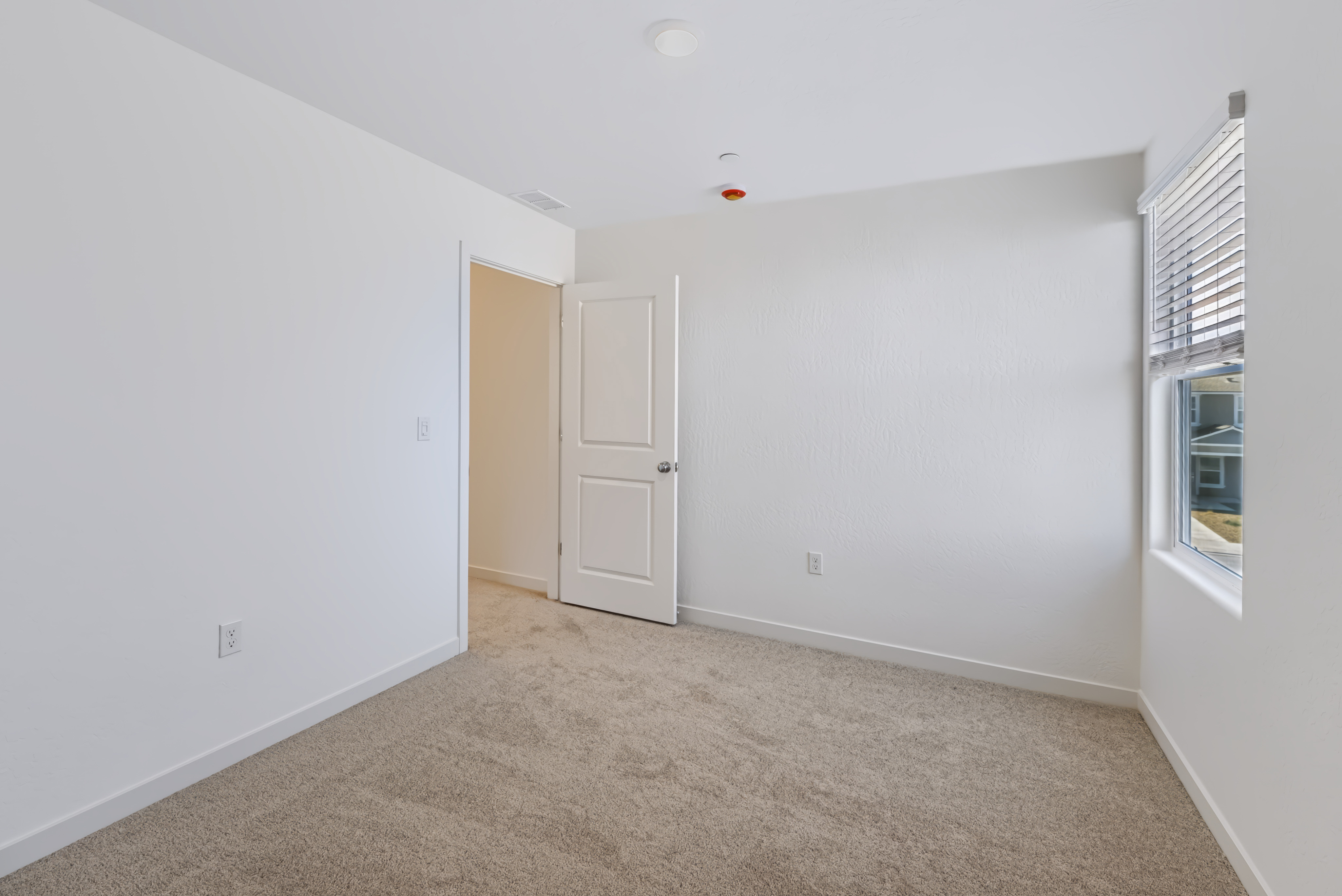 A room with white walls.
