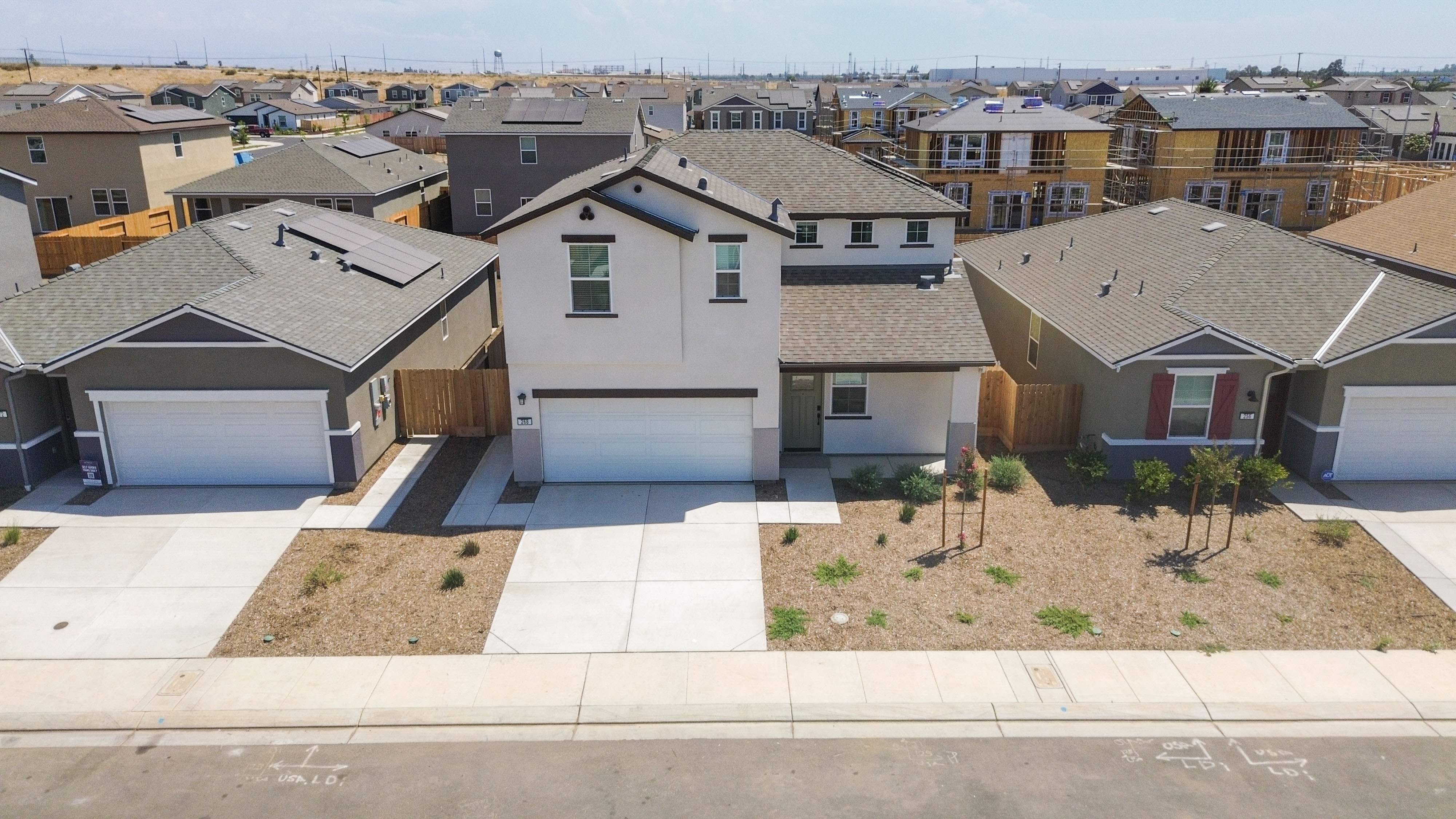 A group of houses.