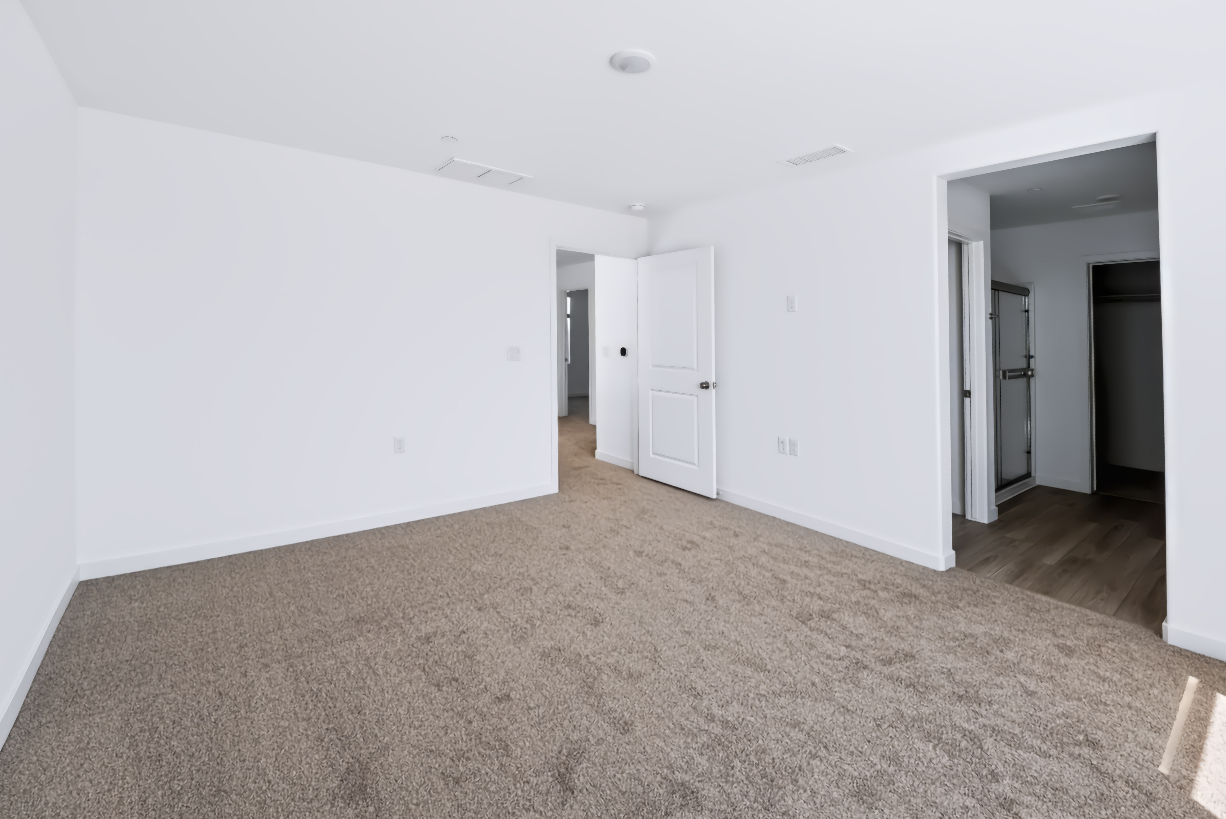 A room with white walls.