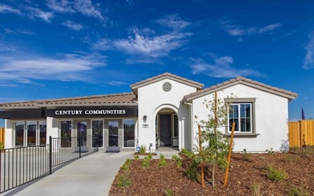 A building with a fence around it.