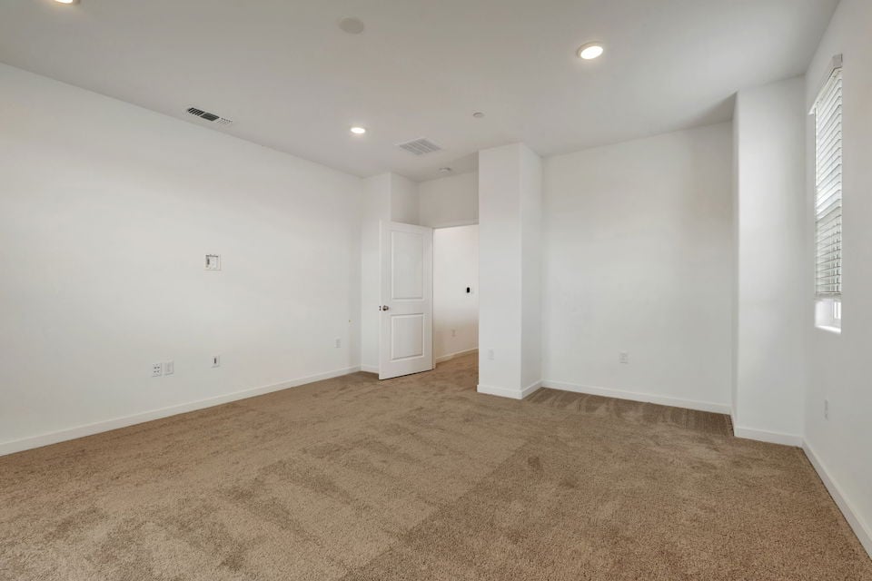 A room with white walls.