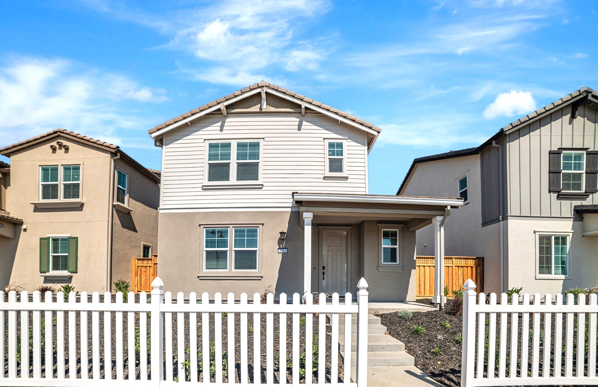 A row of houses.