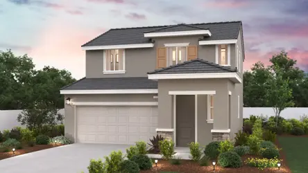 A house with a driveway.