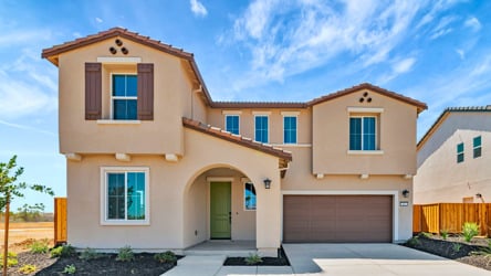 A house with a garage.