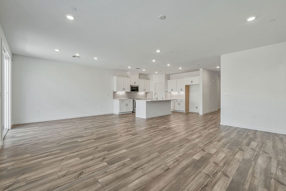 A large empty kitchen.