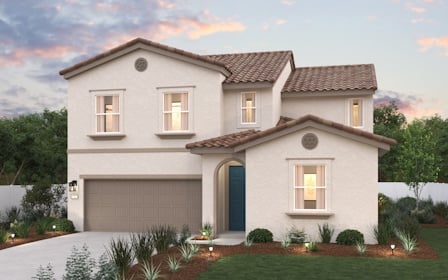 A house with a garage.